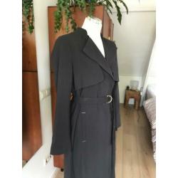 H&M trench coat mt 36 donkergrijs