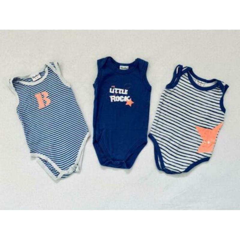 3x Bambino rompers maat 74 - 80