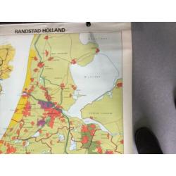 Oude schoolplaat Randstad Holland,1979