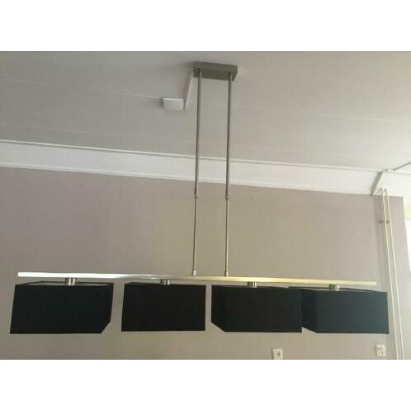 Hanglamp met stoffen lampenkap