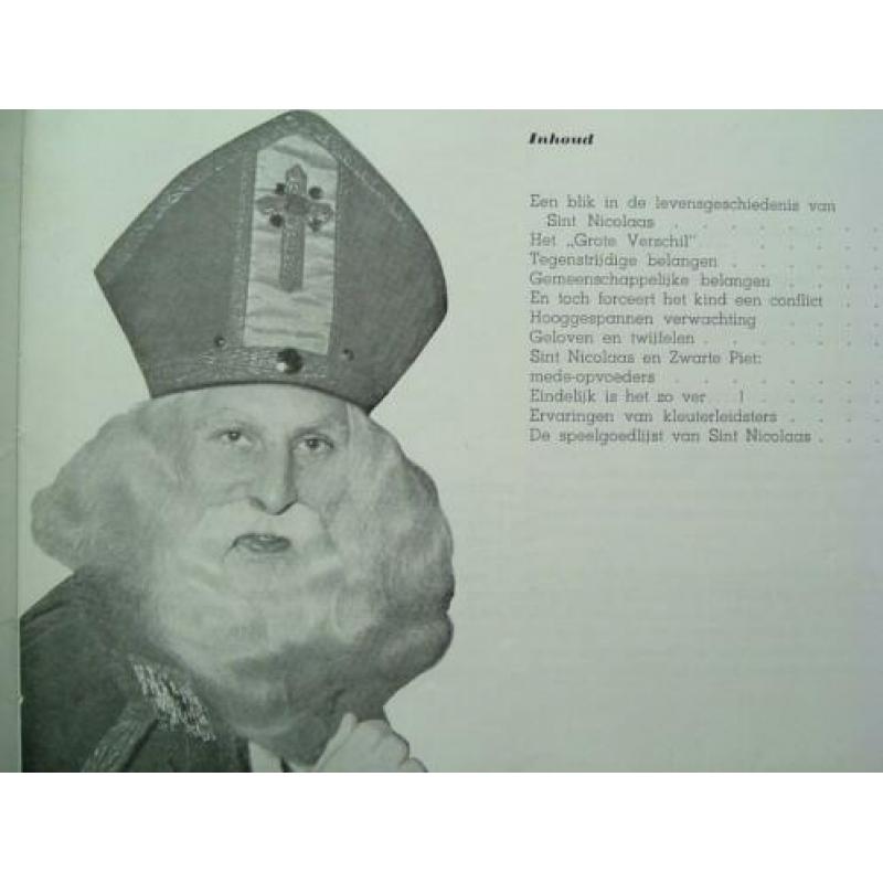 Sint Nicolaas en Zwarte Piet in kleuterland - 1962