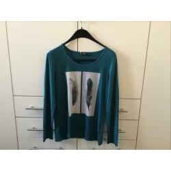 Groen t-shirt “Enjoy” maat38/40