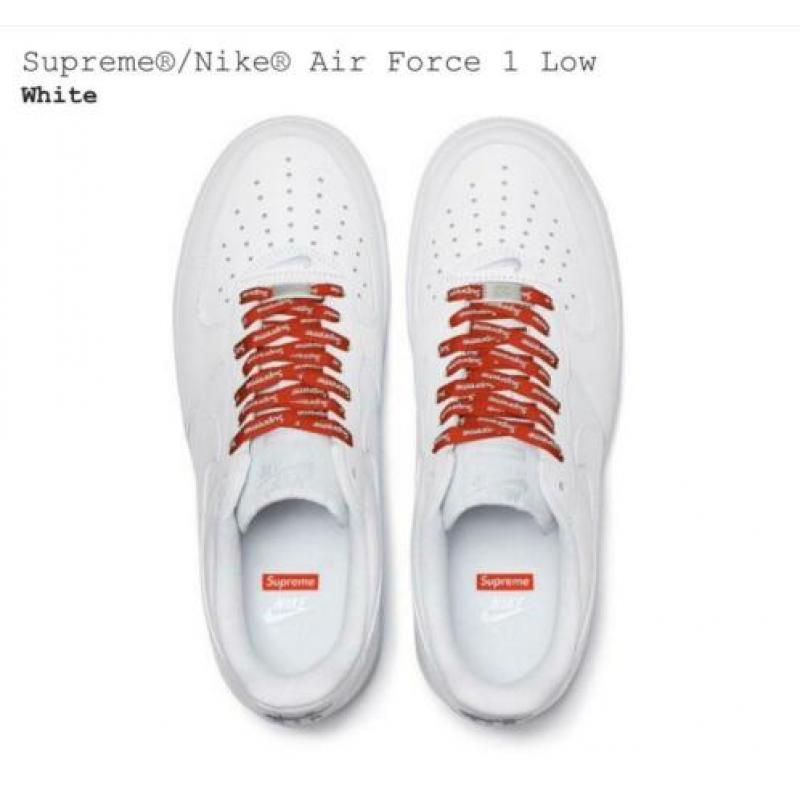 Supreme Nike Air Force 1 White US 11,5 EU 45,5