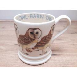 Emma Bridgewater Birds Barn Owl half pint mug