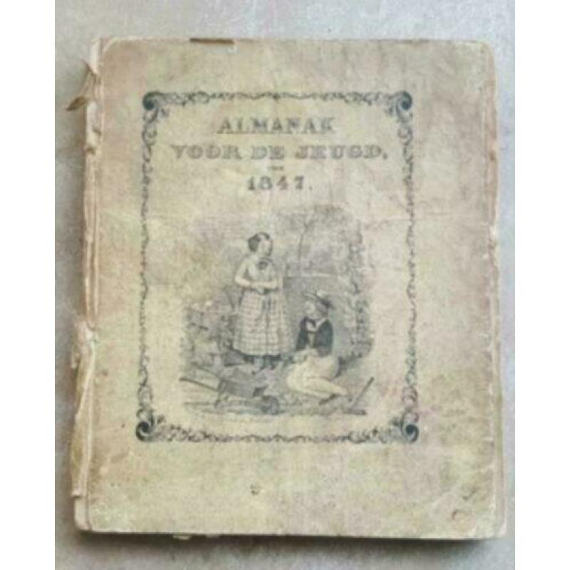 845. Antiek boek Almanak voor de jeugd 1847