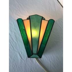 Jugendstil Tiffany Wandlamp Art Nouveau Lamp Glas In Lood