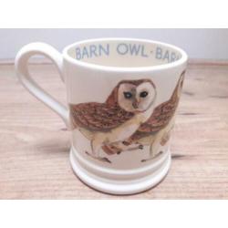 Emma Bridgewater Birds Barn Owl half pint mug