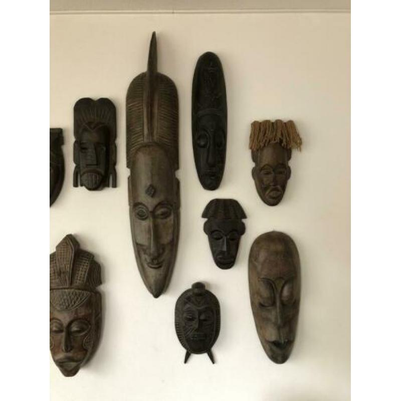 Houten Maskers - Decoratie Maskers