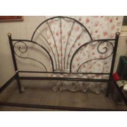 metalen bed 140 breed