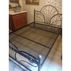 metalen bed 140 breed