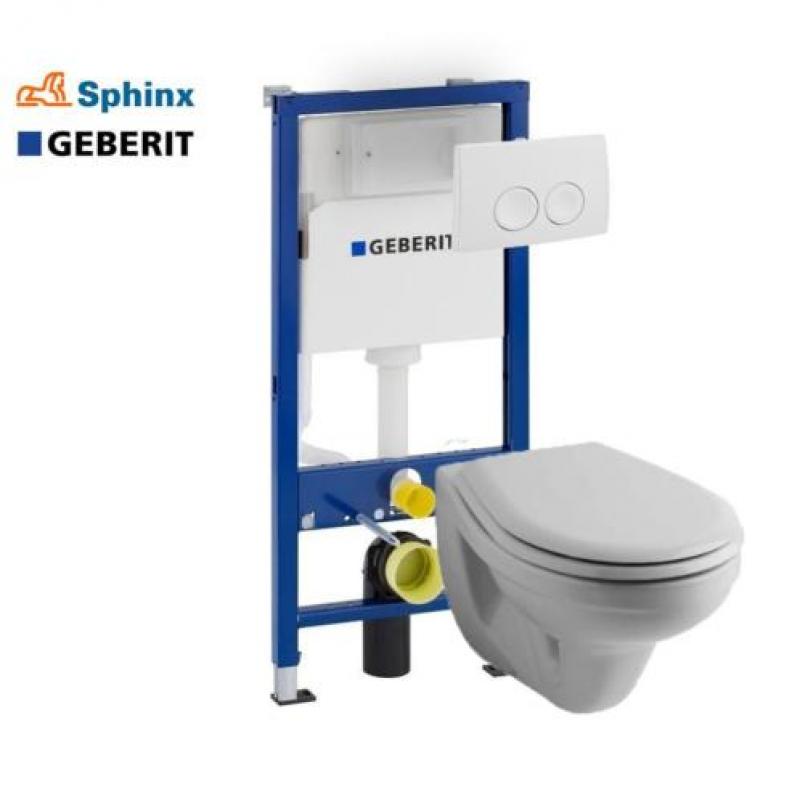 Inbouw toilet Geberit nieuw - Sphinx hangende toiletpot €165