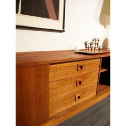 a) jaren 50 60 teak dressoir - vintage retro sixties desigb