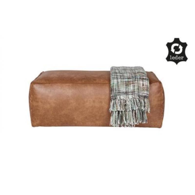 BePureHome Poef Rodeo Cognac