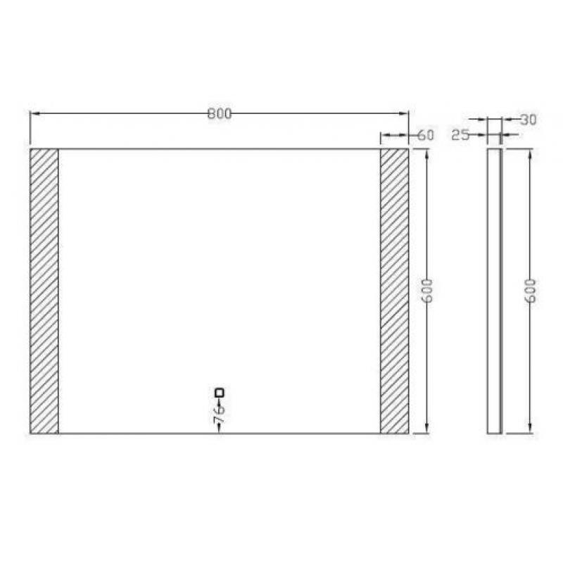 Wiesbaden Sunny dimbare LED condensvrije spiegel 800x600