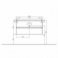 AKTIE! Badmeubel Boss & Wessing Paris 100 cm Compleet Gel...