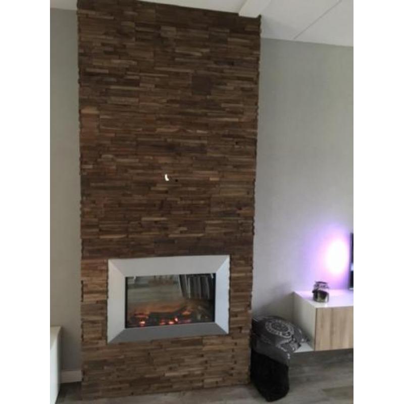 houtstrip houten wand sloophout barnwood reclaimdwood houtst