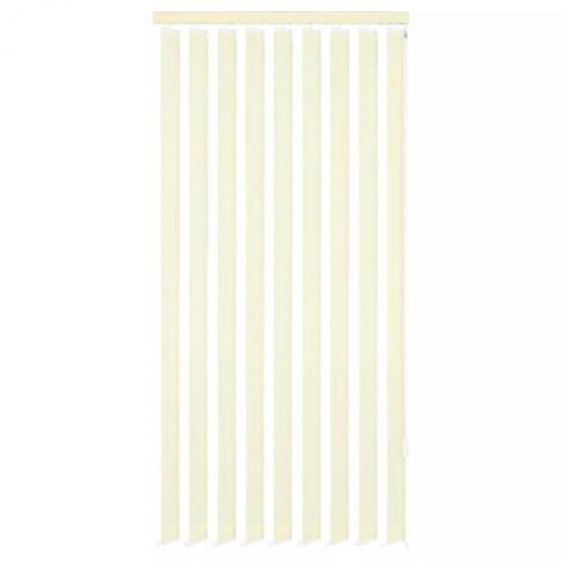 vidaXL Verticale jaloezie crème stof 180x250 cm