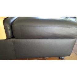 Ekornes Stressless hocker zwart leer met hout